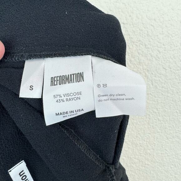 Reformation Milly Wide Leg Jumpsuit in Black - Picture 9 of 11